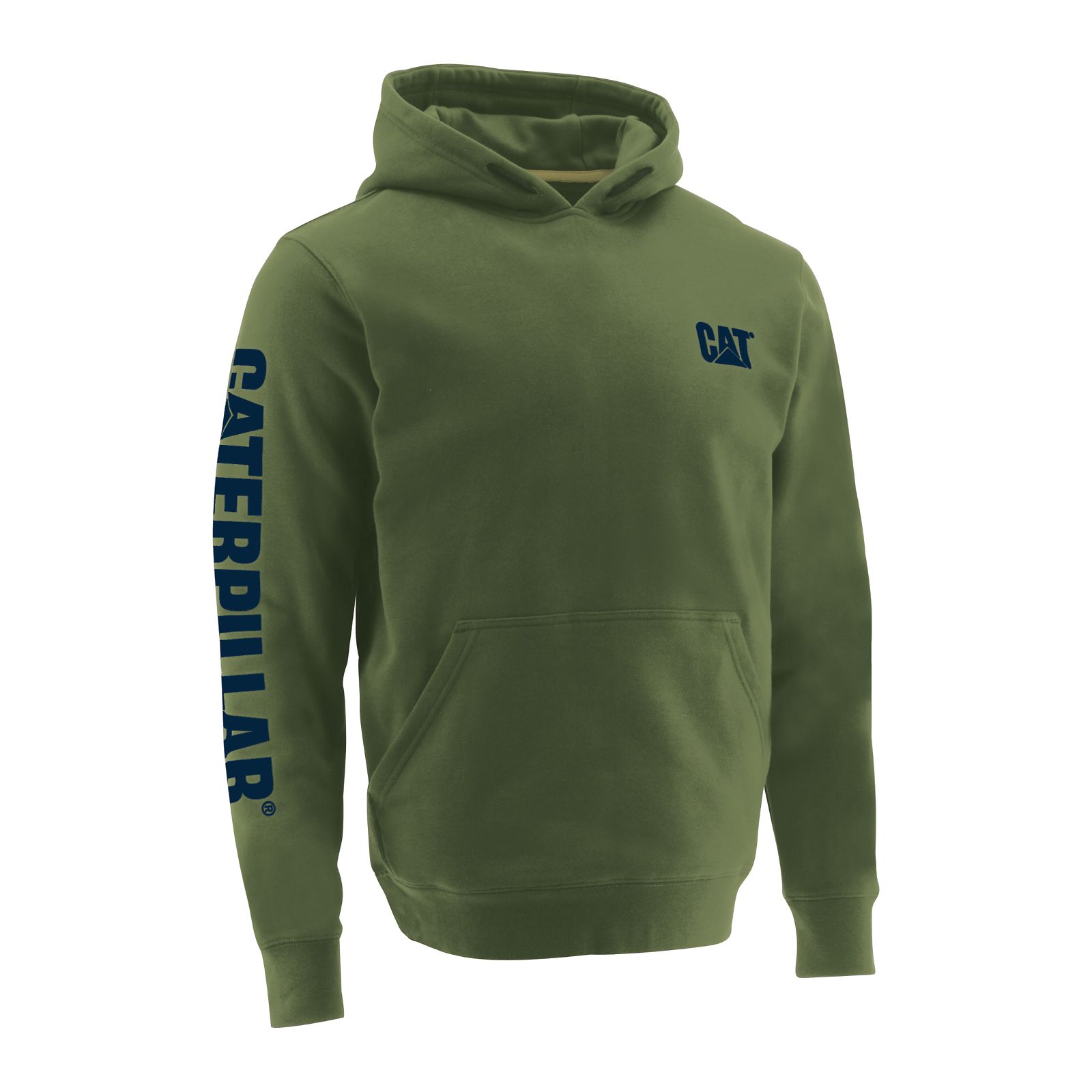 Caterpillar Clothing South Africa - Cat Men's Trademark Banner Hoodies Green IN4651872